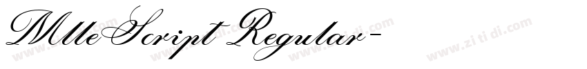 MlleScript Regular字体转换 MlleScript Regular字体转换